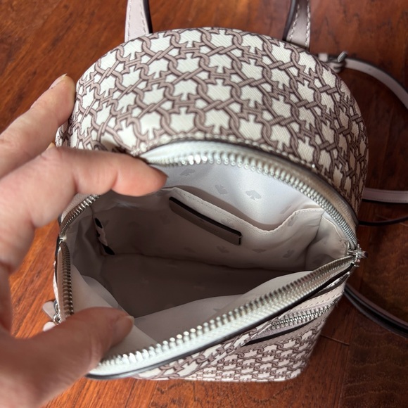 Kate Spade Spade Link Convertible Mini Backpack | Neutral - Picture 13 of 14